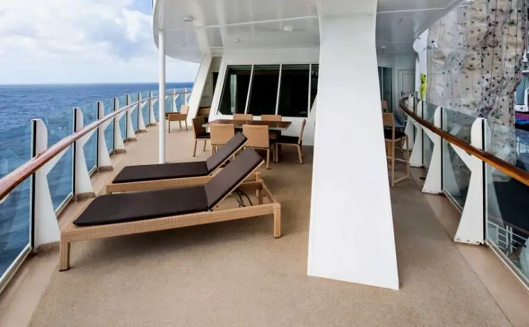 balcony of a cruise ship
