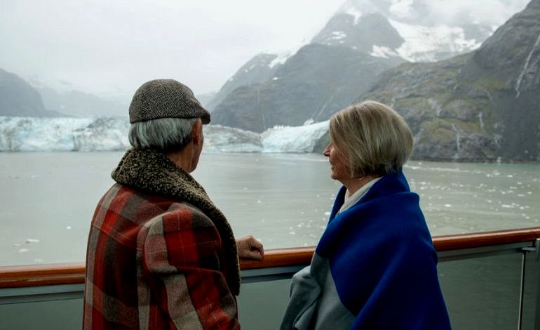 Couple in HAL ship - Glacier Bay