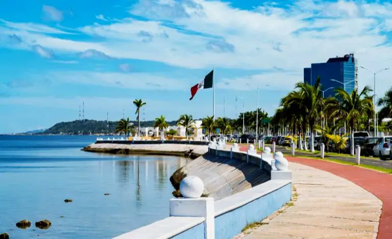 Vista del Malecón de Campeche