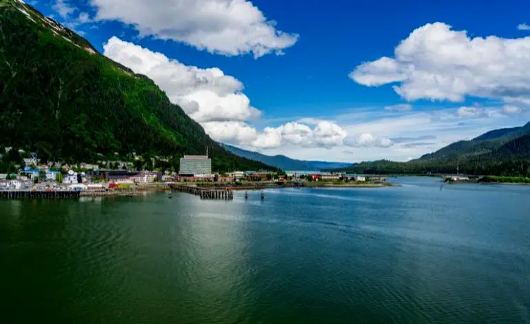 Puerto de Juneau en Alaska